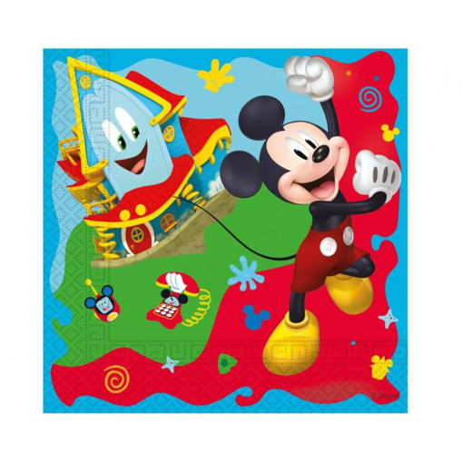 Picture of MICKEY PAPER NAPKINS 30X30CM - 20 PACK